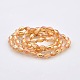 AB Color Plated Glass Faceted Rice Beads Strands GLAA-A030A-AB01-2