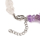 Natural Gemstone Beaded Anklets & Stretch Bracelets Jewelry Sets SJEW-JS01133-6