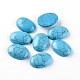 Ovales cabochons turquoises synthétiques G-I171-18x25mm-05-2