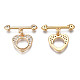 Brass Micro Pave Clear Cubic Zirconia Toggle Clasps KK-Q278-005-NF-2