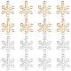 DICOSMETIC 16Pcs 2 Colors Snowflake Charms Pendants Stainless Steel Gold Color Christmas Snowflake Charms DIY Jewelry Making Accessories for Necklace Bracelet Earrings Making STAS-DC0007-66-1