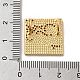 Pendentifs en laiton avec micro pavé de zircone cubique et émail KK-H458-07G-01-3