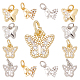 SUNNYCLUE 1 Box 12Pcs 3 Style Butterfly Enamel Charms Butterfly Rhinestone Brass Micro Pave Clear Cubic Zirconia Charms Pendant for DIY Earrings Necklace Bracelet Making Accessories KK-SC0002-83-1