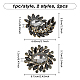 Broche de flor de rhinestone hobbiesay JEWB-HY0001-09A-2