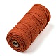 工芸品の編み物用の綿糸  鮭色  3mm  約109.36ヤード（100m）/ロール KNIT-PW0001-01-18-2