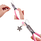Sunnyclue alicates de punta redonda de 5 pulgada cortador de alambre alicates de abalorios de precisión herramientas de doblado de bucle de alambre de joyería para hacer joyas diy proyectos de hobby rosa PT-SC0001-28-4