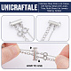 Unicraftale 3Pcs 3 Styles 304 Stainless Steel Slide Lock Clasps STAS-UN0042-03P-5