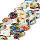 Handmade Millefiori Glass Beads Strands LK145-1