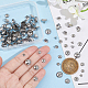 UNICRAFTALE 120Pcs 6 Sizes 304 Stainless Steel Bead Caps Pendant Bails Caps End Caps Beads Round Charm Bails with Loop Findings Pendant Connector for Earring Necklace Jewelry DIY Making STAS-UN0051-59-4