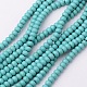 Chapelets de perles en turquoise synthétique TURQ-G109-6x4mm-06-1