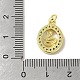 Подвески из настоящей 18-каратной позолоченной латуни с фианитами KK-M283-03C-G-3