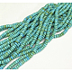 Kunsttürkisfarbenen Perlen Stränge TURQ-G109-6x3mm-06-2