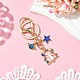 Брелок из сплава со звездами KEYC-JKC01097-2