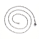 304 Stainless Steel Coreana Chain Necklace NJEW-S420-006B-P-2