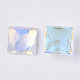 Cabujones de cristal transparente k9 GGLA-S052-10x10-001AB-3