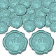 CRASPIRE 100Pcs Adhesive Wax Seal Stickers DIY-CP0010-17E-1