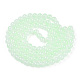 Chapelets de perles rondes en verre imitation jade peint DGLA-N003-8mm-02-1-2