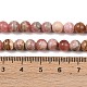 Природные родонит бисер нитей&nbsp;G-H337-A01-02-5