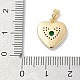 Латунные микро проложить кубического циркония подвески KK-Q030-02A-G-3
