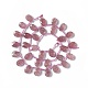 Chapelets de perles aux fraises en quartz naturel G-G805-B13-3