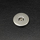 真鍮スナップ付きレザースプリングスナップディスプレイ  ブラック  270x210x5mm  穴：6mm  5~6 mmのノブでフィットスナップボタン SNAP-Q005-01B-3