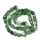 Natürlichen grünen Aventurin Perlen Stränge G-I351-A06-2