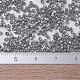 MIYUKIデリカビーズ小  シリンダー  日本製シードビーズ  15/0  （dbs0251)不透明な煙灰色の光沢  1.1x1.3mm  穴：0.7mm  約3500個/10g X-SEED-J020-DBS0251-4