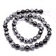 Natural Snowflake Obsidian Beads Strands G-G542-14mm-23-2