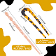 Superfindings 12 pz 2 forchette e bastoncini per capelli in acetato di cellulosa (resina). OHAR-FH0001-07-5