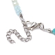 2 pièces ensemble de colliers de perles en verre et coquille naturelle de 2 couleurs NJEW-JN04646-02-6