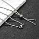 Регулируемые ожерелья-слайдеры из нержавеющей стали 304 X-NJEW-L156-004P-4