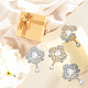 Dicosmétique 4 pièces 2 couleurs mariage bouquet de fleurs de mariée cristal strass broche JEWB-DC0001-05-3