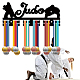 Porta medaglia in acrilico parola judo AJEW-WH0296-034-7