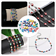 SUPERFINDINGS 48Pcs 8 Colors 925 Sterling Silver Plated Brass Enamel Connector Charms FIND-FH0004-07-5