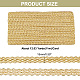 Metallic Polyester Braided Lace Trim Ribbons OCOR-WH0060-76C-2