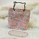 PU Leather Oval Long Bottom for Knitting Bag FIND-WH0032-01C-8