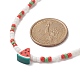 Summer Theme Handmade Polymer Clay Fruit Bead Necklaces NJEW-JN04157-6