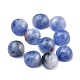 Cabujones de jaspe de punto azul natural G-P393-R64-4MM-1