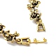Bracelet chaîne à maillons en alliage de fleurs vintage pour femmes BJEW-A140-02AG-3