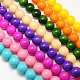Round Baking Paint AcrylicBeads Strands HY-A004-20mm-M-1