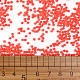 11/0グレードのベーキングペイントガラスシードビーズ  ラウンド  鮭色  2.3x1.5mm  穴：1mm  約5300個/50g X-SEED-N001-A-1068-3