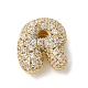 Латунные микро проложить кубического циркония бусы KK-P290-61G-R-1