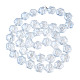 Chapelets de perles en verre électroplaqué EGLA-N008-018-C01-2