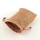 ポリエステル模造黄麻布包装袋巾着袋  ペルー  13.5x9.5cm ABAG-R004-14x10cm-03-5