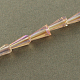 Electroplate Glass Beads Strands EGLA-Q036-M-2