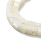 Brins de perles de coquillages naturels de troca SHEL-M020-01-4