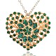Valentines idées brillantes pendentifs coeur d'or TIBE-M001-133G-1