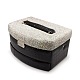 Rectangle Imitation Leather Rhinestone Jewelry Boxes for Girl LBOX-L001-01A-1