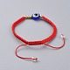 Bracelets de perles tressées en fil de nylon X-BJEW-JB04769-01-2