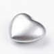 No Hole Spray Painted Brass Heart Chime Beads KK-M175-06-2